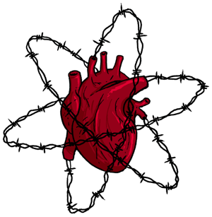 [barbed wire heart]